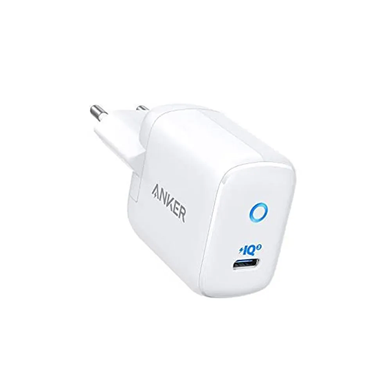 Anker Powerport iii mini 30w power iq 3.0 usb c charger, compact power delivery type c charger, foldable plug, led indicator